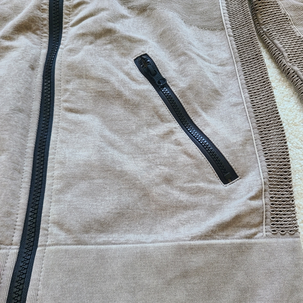NWOT Blanc Noir Super Nova Tan Workout Jacket Sz M - Picture 7 of 15